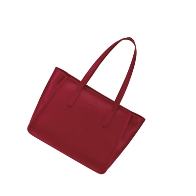 Bolsa De Hombro Longchamp Le Foulonné Mujer Rojas | ES-NSVB074