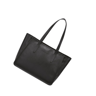 Bolsa De Hombro Longchamp Le Foulonné Mujer Negras | ES-OWRK701