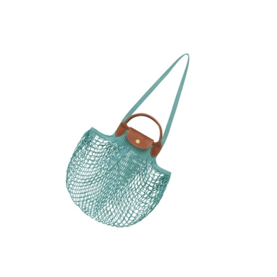 Bolsa De Hombro Longchamp Le Pliage Filet Mujer Azules | ES-QXCP728