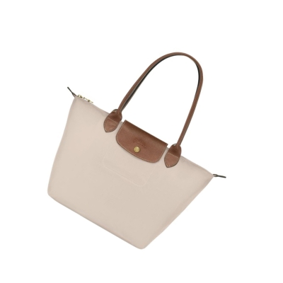 Bolsa De Hombro Longchamp Le Pliage Original S Mujer Beige | ES-NCRL948