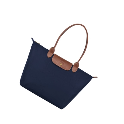 Bolsa De Hombro Longchamp Le Pliage Original L Mujer Azul Marino | ES-UBRI863