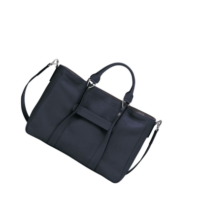 Bolsas De Mano Longchamp 3D M Mujer Azules | ES-AXQT681