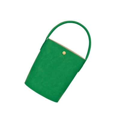 Bolsas De Mano Longchamp Cuir De Russie Mujer Verde | ES-TXQK143