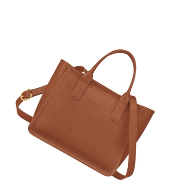 Bolsas De Mano Longchamp Le Foulonné Mujer Marrones | ES-ROVL806