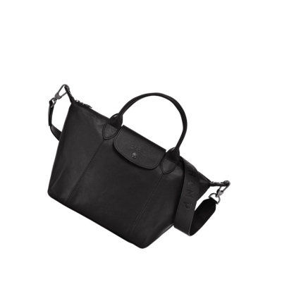 Bolsas De Mano Longchamp Le Pliage Cuir S Mujer Negras | ES-EDXY576