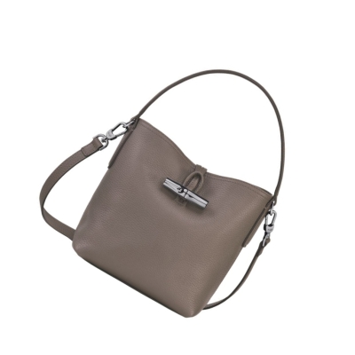 Bolsas De Mano Longchamp Roseau Essential S Mujer Gris | ES-BPYF816
