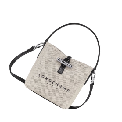Bolsas De Mano Longchamp Roseau S Mujer Beige | ES-CXQG416
