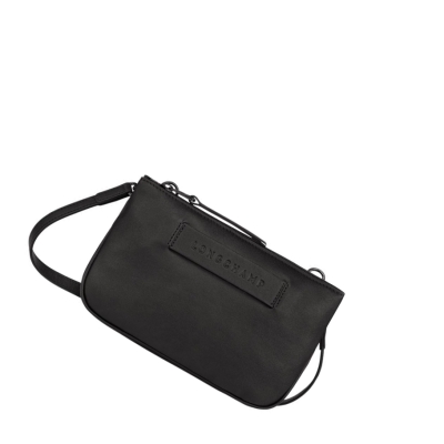 Bolsos Cruzados Longchamp 3D Mujer Negras | ES-SJBG918