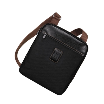 Bolsos Cruzados Longchamp Boxford L Hombre Negras | ES-PBHW459