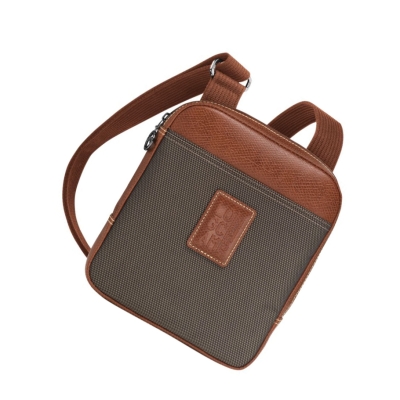 Bolsos Cruzados Longchamp Boxford S Hombre Marrones | ES-GJPM741