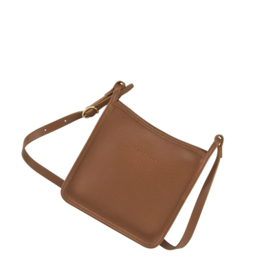 Bolsos Cruzados Longchamp Le Foulonné S Mujer Marrones | ES-GYNS531