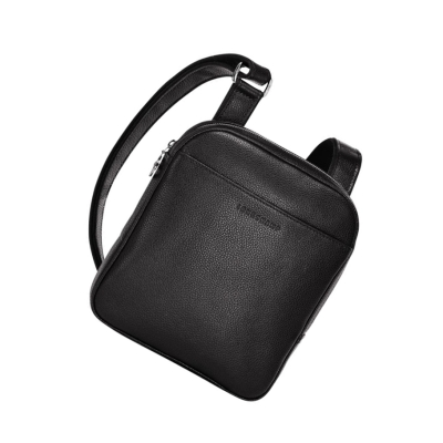 Bolsos Cruzados Longchamp Le Foulonné S Hombre Negras | ES-RYFB123