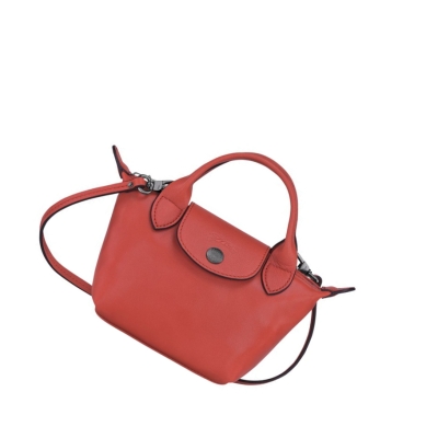 Bolsos Cruzados Longchamp Le Pliage Cuir Mujer Rojas | ES-YJOX741