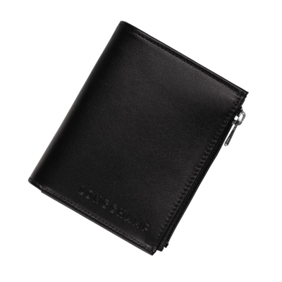 Carteras Longchamp Baxi Hombre Negras | ES-AVWO038