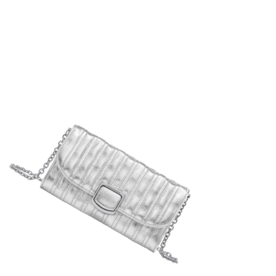 Carteras Longchamp Brioche Métal Mujer Plateadas | ES-QPKE095