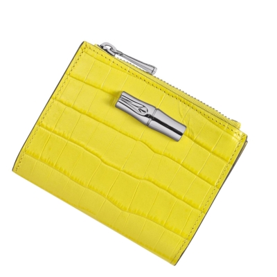 Carteras Longchamp Roseau Mujer Amarillo | ES-LGUJ214