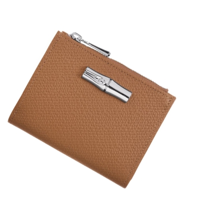 Carteras Longchamp Roseau Mujer Beige | ES-QVRJ238