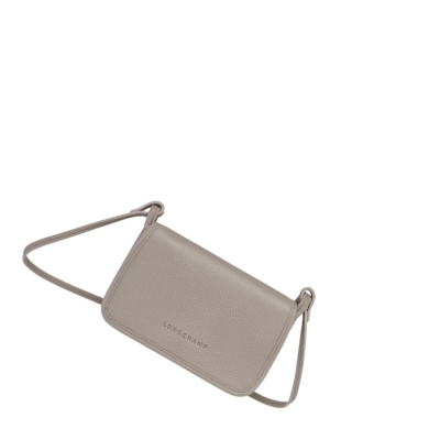 Cremallera De Carteras Longchamp Le Foulonné Mujer Gris | ES-EAOB147