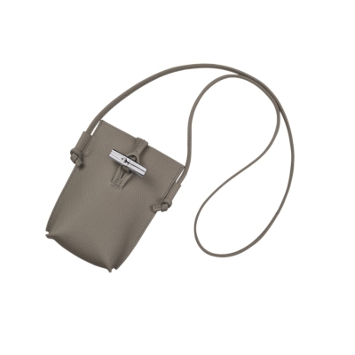 Fundas de Móvil Longchamp Roseau Mujer Gris | ES-RDEF360