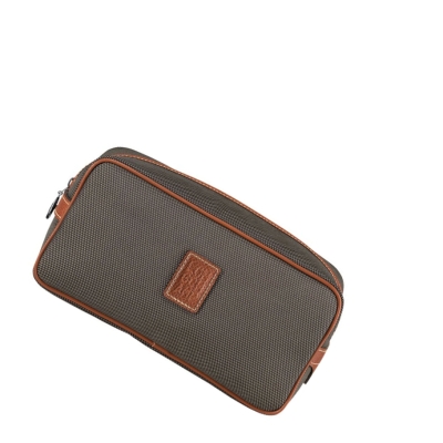 Neceser De Baño Longchamp Boxford Mujer Marrones | ES-NIRB984