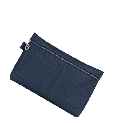 Neceser De Baño Longchamp Le Foulonné Hombre Azul Marino | ES-MUYL827