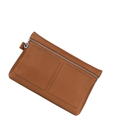 Neceser De Baño Longchamp Le Foulonné Mujer Marrones | ES-XPQZ761