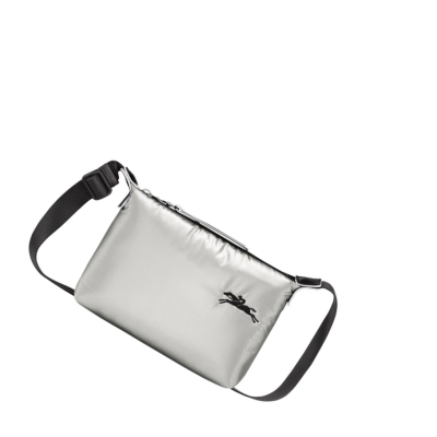 Riñonera Longchamp Le Pliage Alpin Mujer Plateadas | ES-VTZE984