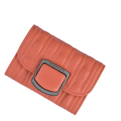 Tarjeteros Longchamp Brioche Mujer Rosas | ES-QRVE145
