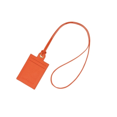 Tarjeteros Longchamp Cuir De Russie Mujer Naranjas | ES-OQCB034