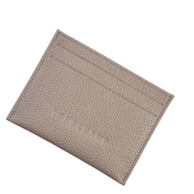 Tarjeteros Longchamp Le Foulonné Mujer Gris | ES-SFZH713
