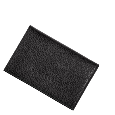 Tarjeteros Longchamp Le Foulonné Mujer Negras | ES-WVCF304