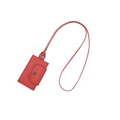 Tarjeteros Longchamp Le Pliage Cuir Hombre Rojas | ES-GMSZ251