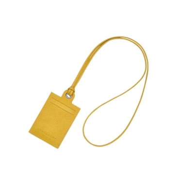 Tarjeteros Longchamp Le Pliage Green Mujer Amarillo | ES-JENV803